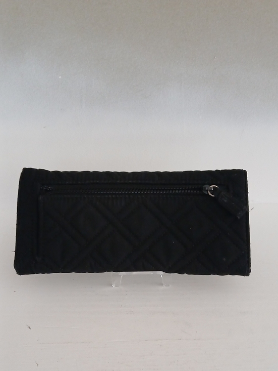 Vera Bradley Black Quilted Trifold Wallet - Picture 2 of 5